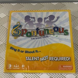 Spontuneous The Song Game Sing It or Shout‎ It Family Party Board Game New